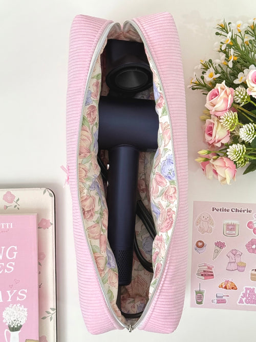 Dyson/Hair tools pouch in Blossom Belle & Fleur Bleu