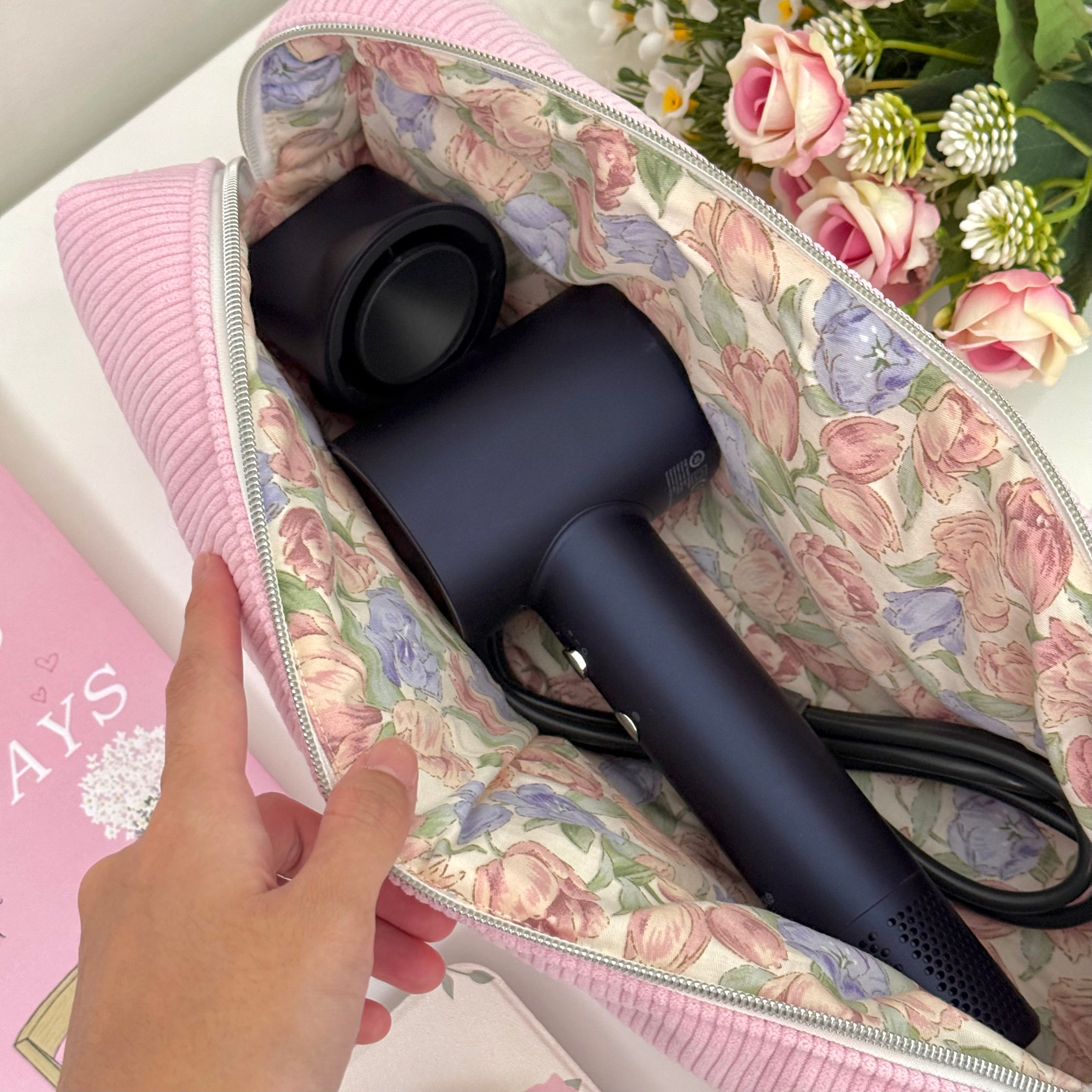 Dyson/Hair tools pouch in Blossom Belle & Fleur Bleu
